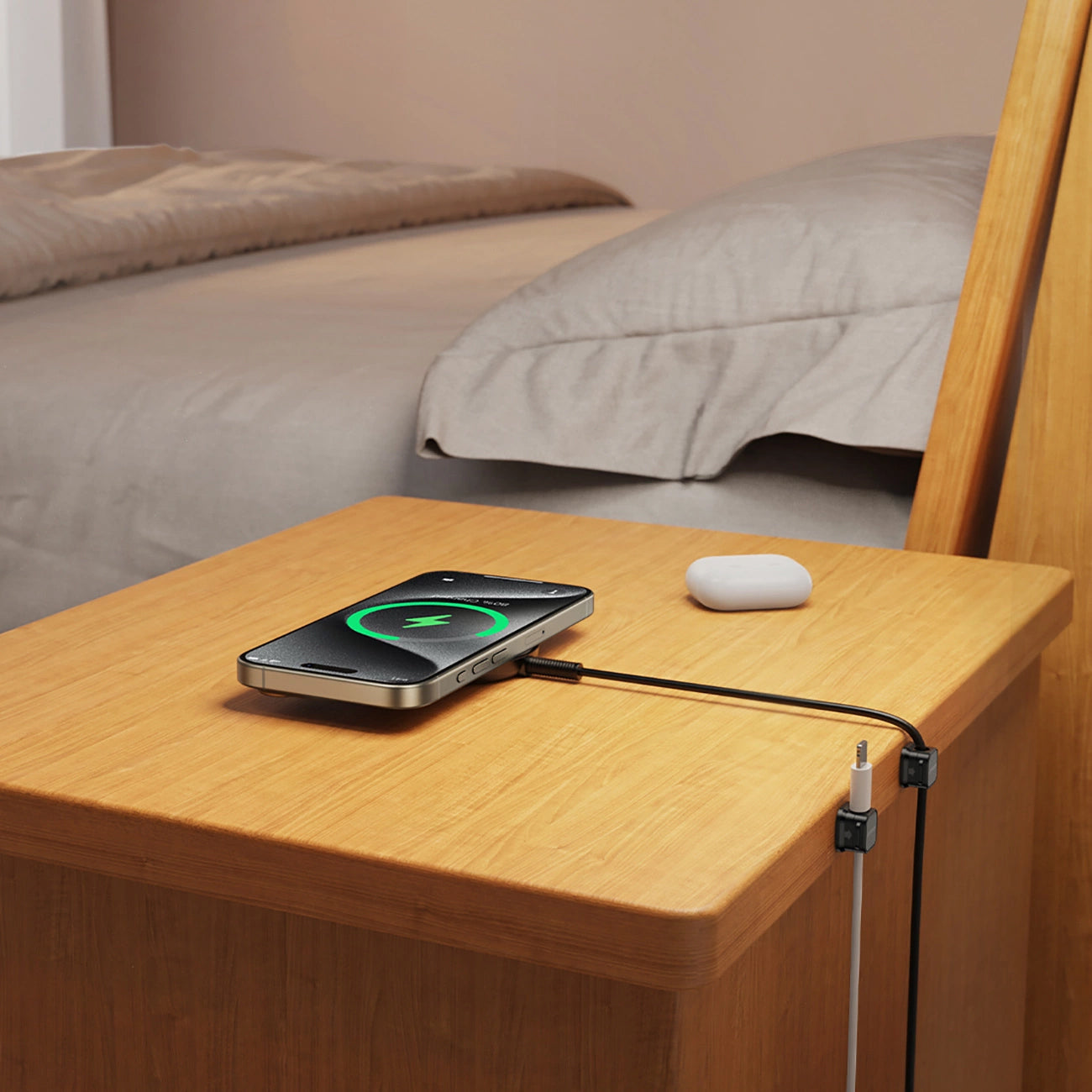 Joyroom JR-ZS368 Cable Organizer, Set of 6 Pieces, Black