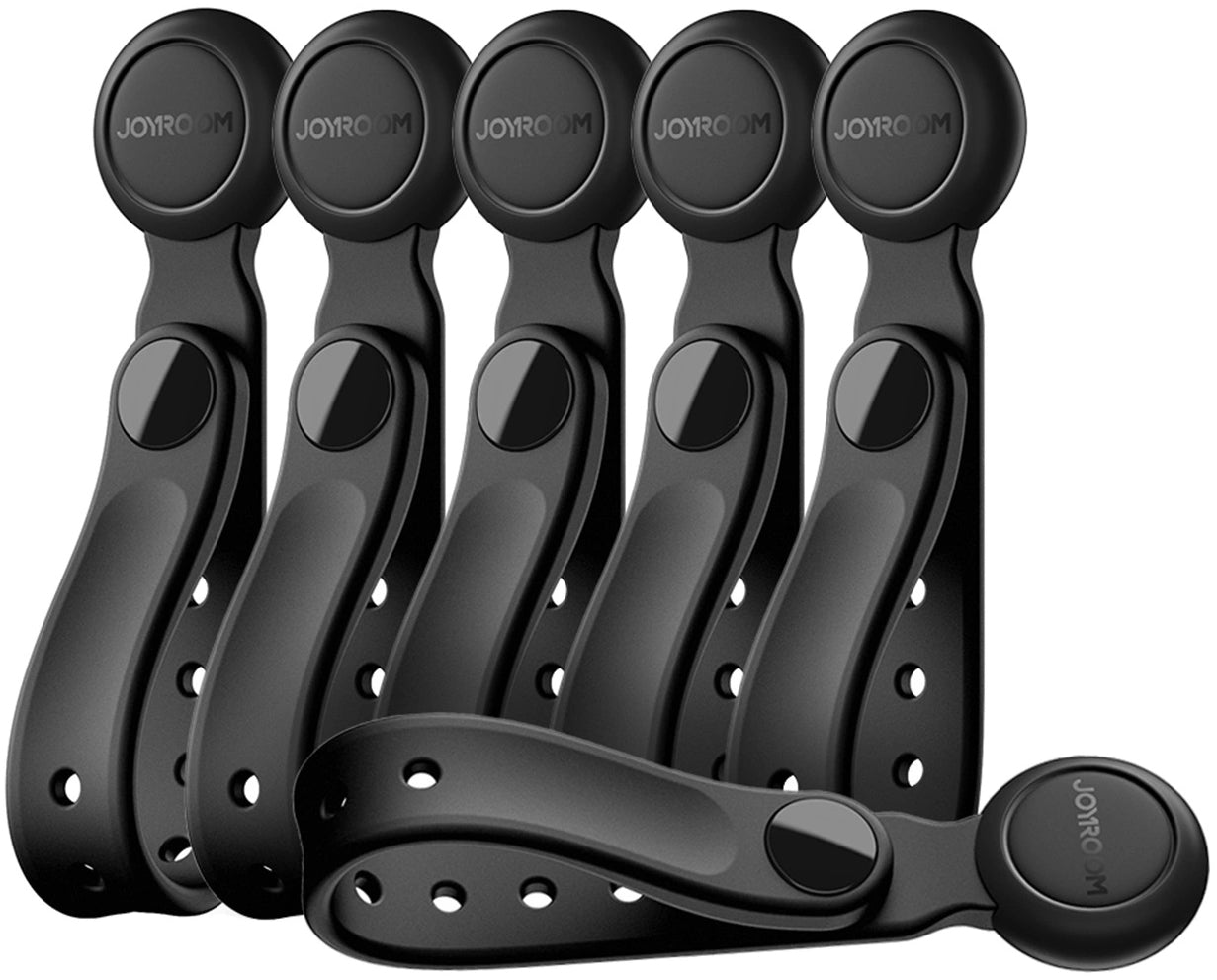 Kaapelien järjestäjä Joyroom JR-ZS422, Magneettinen, 6 kappaleen setti, Musta