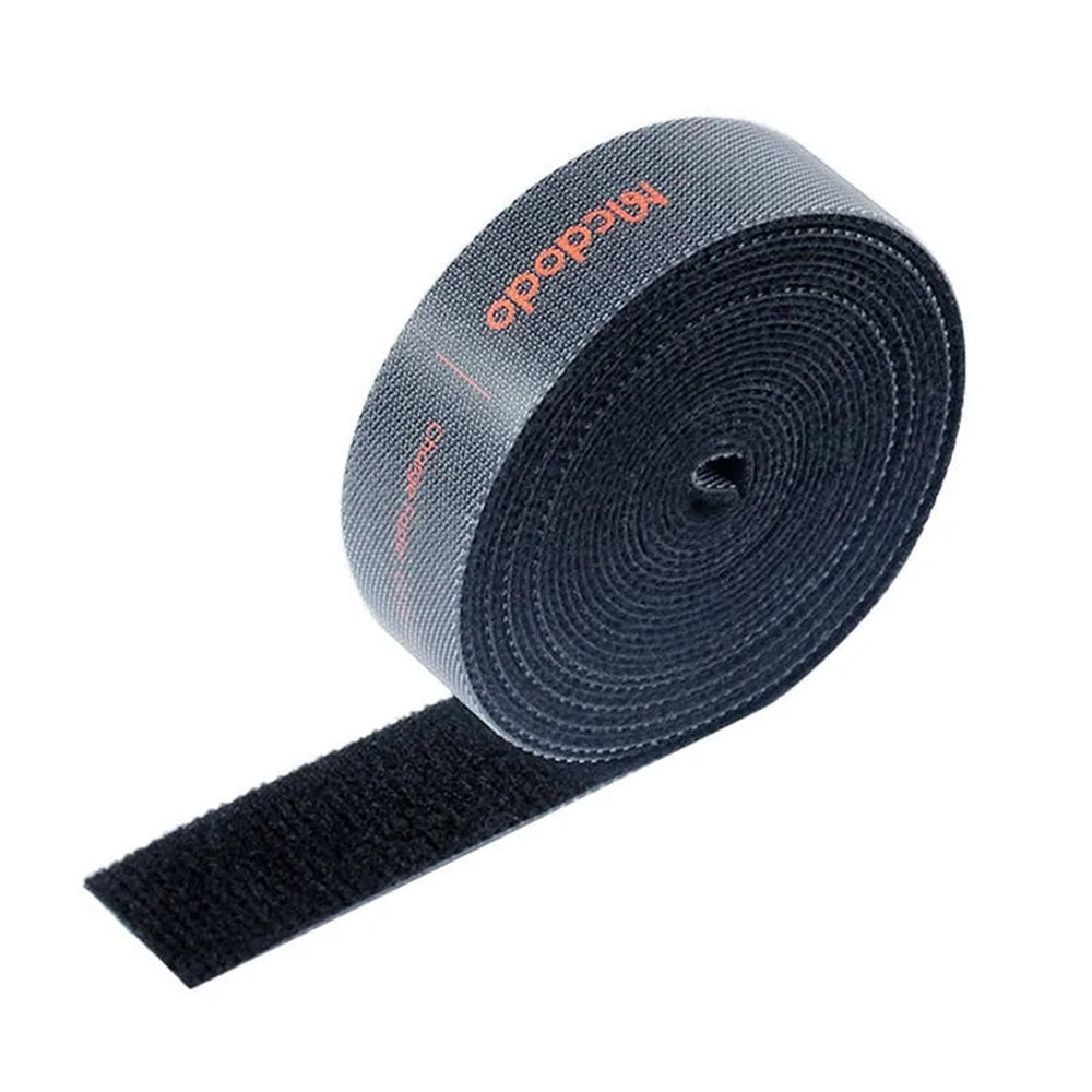 McDodo VS-0960 Belt -kaapelien järjestäjä, tarranauha, 1m, musta