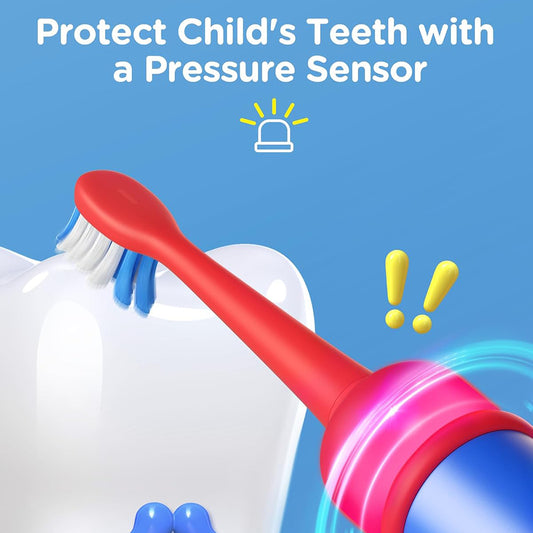 Lasten sähköhammasharja Bitvae BVK7S Kids, Sininen Punainen