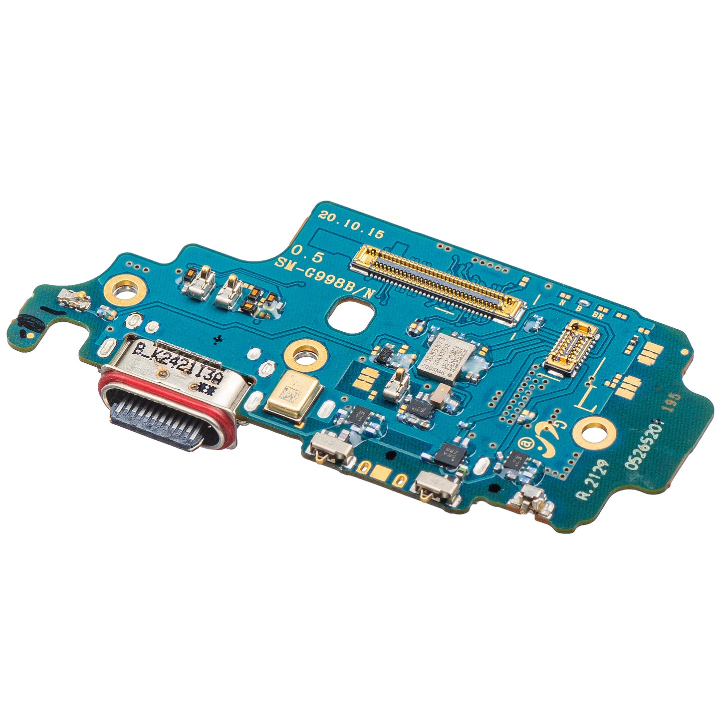 Latausliitin - Mikrofoni - SIM-lukijamoduuli Samsung Galaxy S21 Ultra 5G G998, Service Pack GH96-14064A