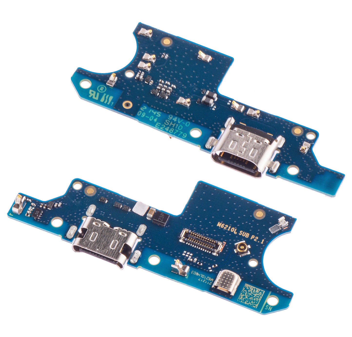 Motorola Moto E7 Power Microphone Charging Connector Board, Service Pack 5P68C18240