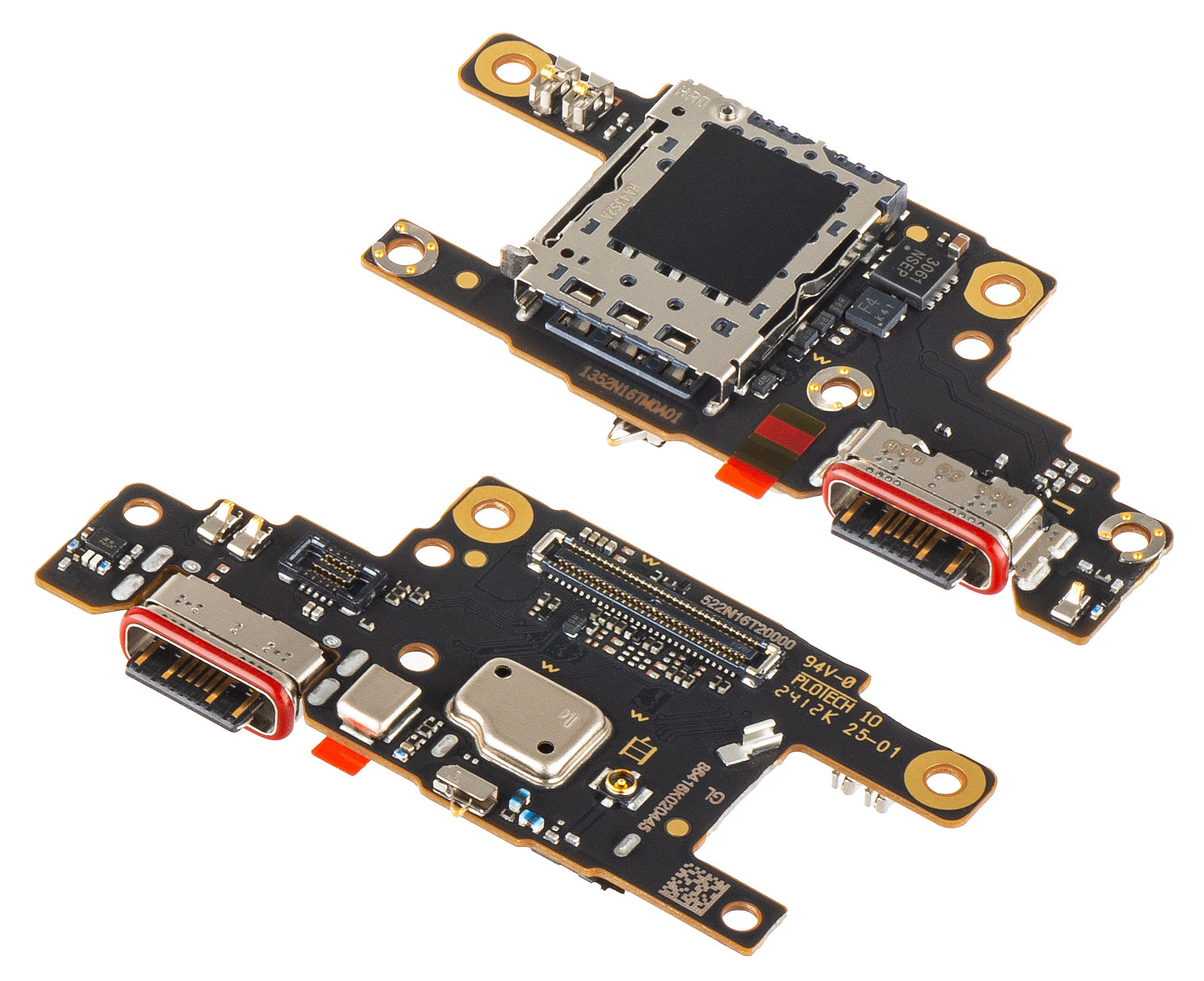 Latausliitin - Mikrofoni - SIM-lukijamoduuli Xiaomi Poco F6, Service Pack 5600010N16T00