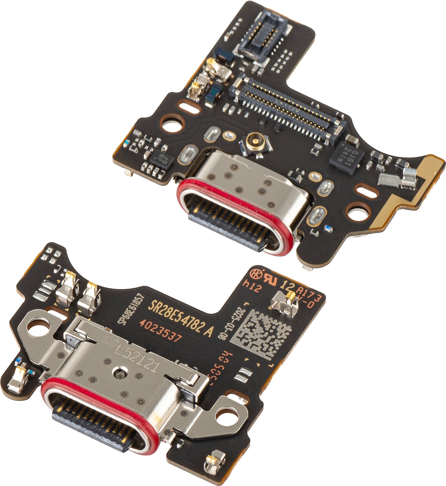 Charging Connector Board - Microphone Motorola Edge 60 Fusion, Service Pack 5P68C29865