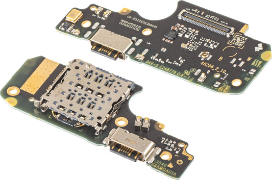 Latausliitinlevy - Mikrofoni - SIM-lukijamoduuli Xiaomi Redmi Note 12 Pro 4G, Service Pack 5600020K6A00