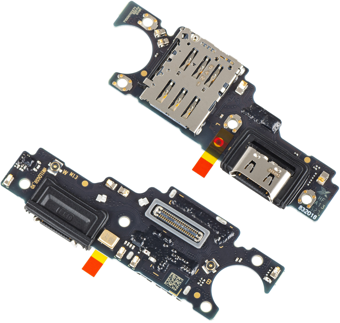 Latausliitin - Mikrofoni - SIM-lukijamoduuli Honor X7d 5G / 400 Smart 5G, Service Pack 0235AQTF