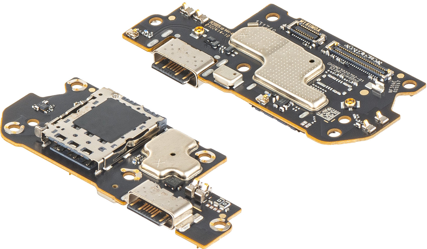 Latausliitinlevy - Mikrofoni - SIM-lukijamoduuli Xiaomi Redmi Note 12 Pro+, Service Pack 560002M16U00