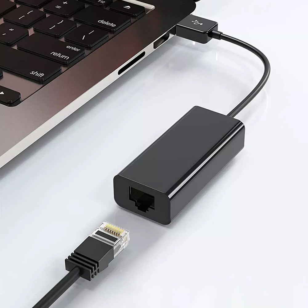Techsuit AC19 -verkkokortti, RJ45, USB, Musta