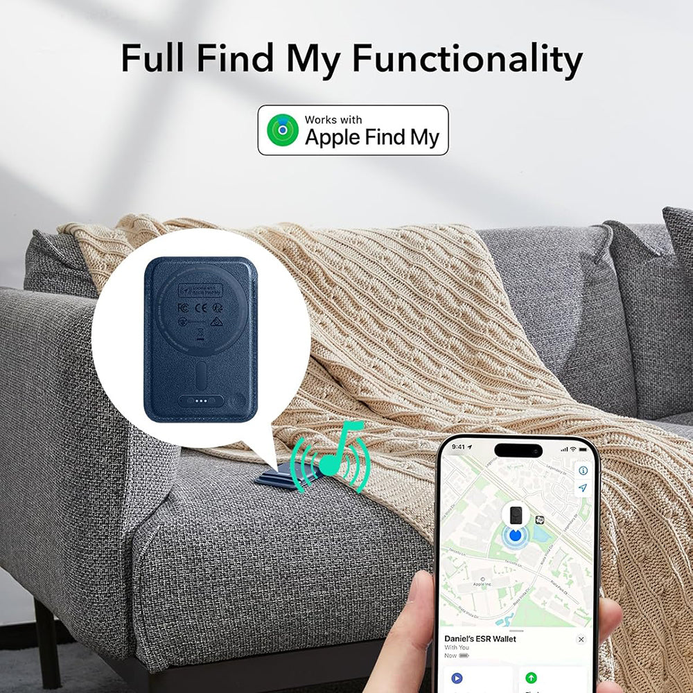 Magsafe-lompakko, ESR, Classic Geo, Tummansininen