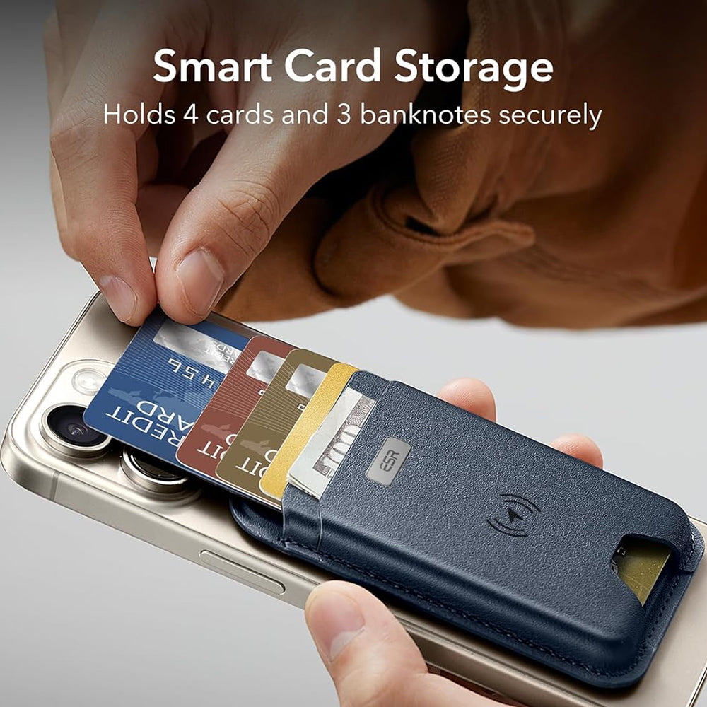 Magsafe-lompakko, ESR, Classic Geo, Tummansininen