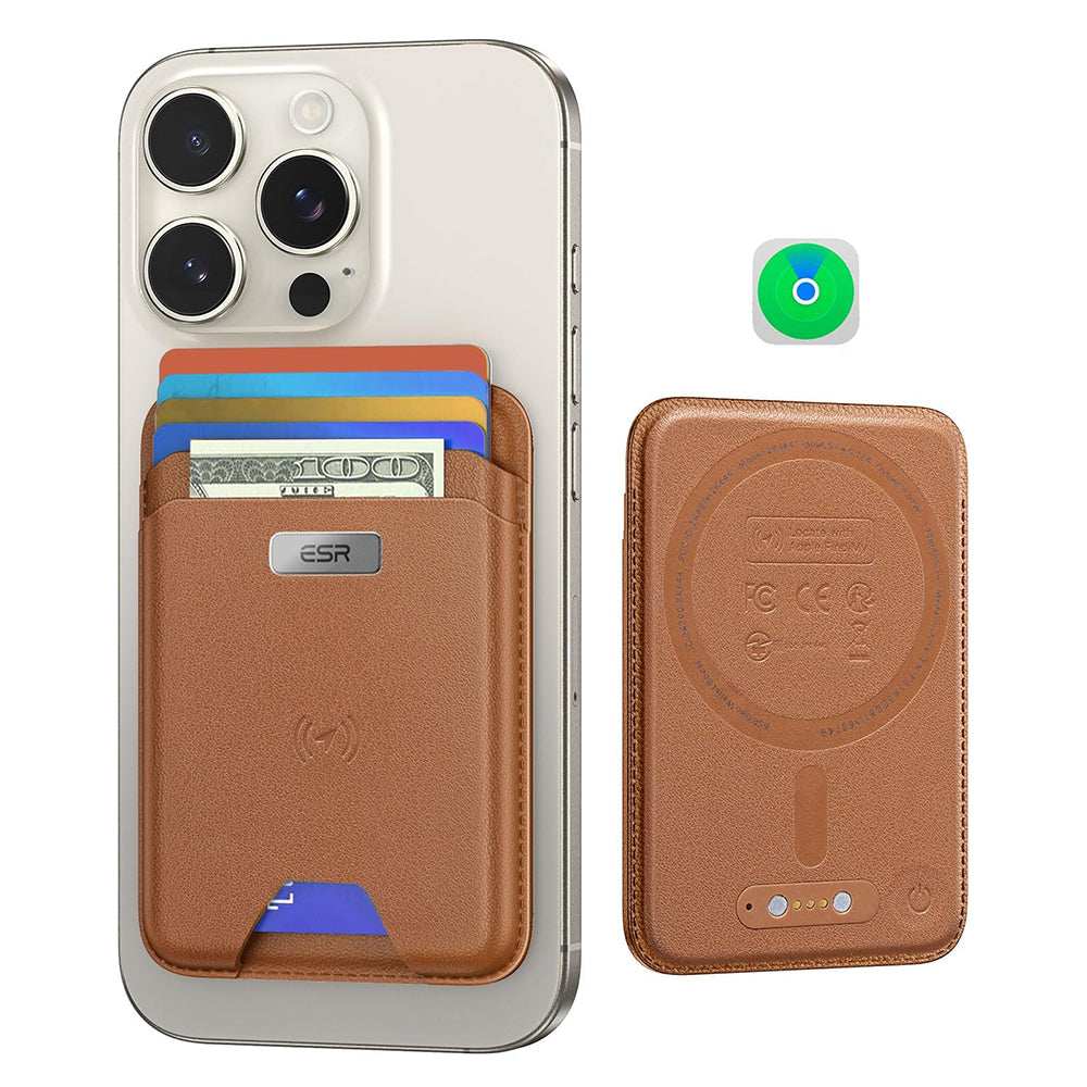 Magsafe-lompakko, ESR, Classic Geo, Ruskea