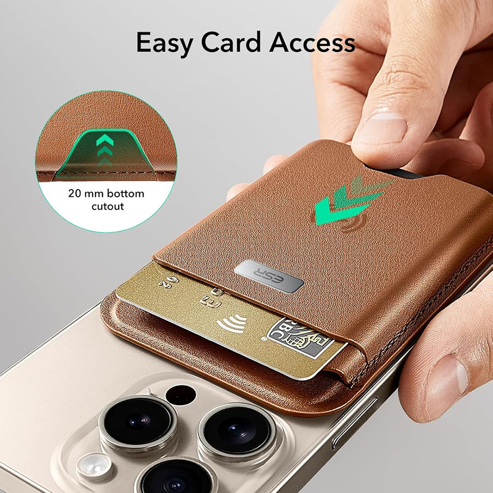 Magsafe-lompakko, ESR, Classic Geo, Ruskea