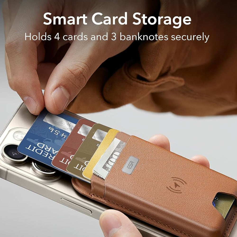 Magsafe-lompakko, ESR, Classic Geo, Ruskea