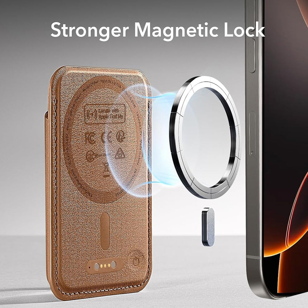 Magsafe-lompakko, ESR, Classic Geo, Ruskea