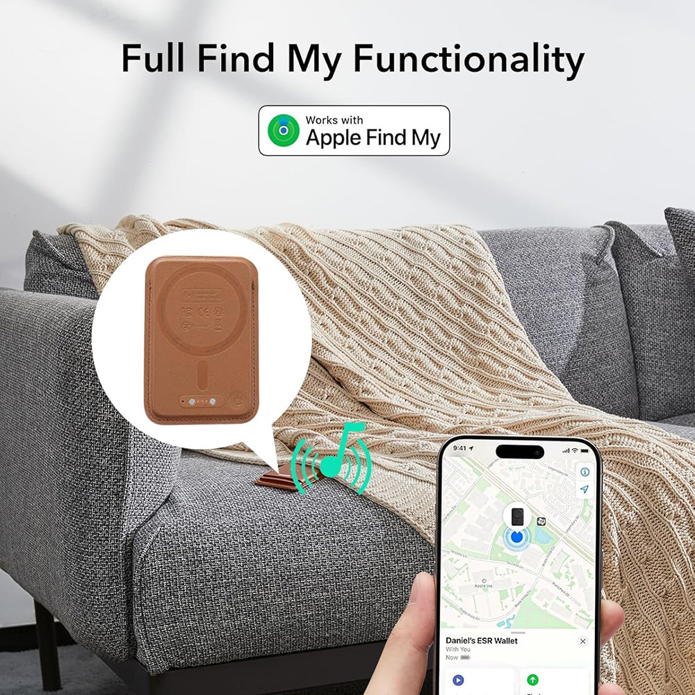 Magsafe-lompakko, ESR, Classic Geo, Ruskea