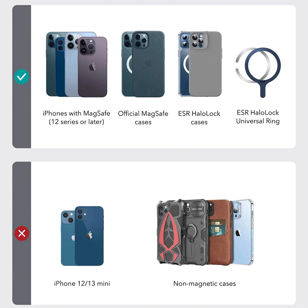MagSafe-lompakko, ESR, Findy my Wallet 3C, Ruskea