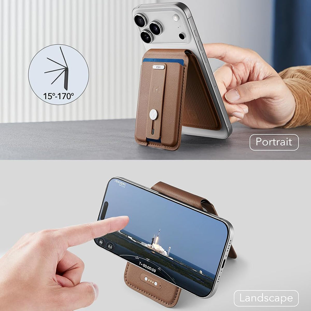 MagSafe-lompakko, ESR, Findy my Wallet 5C, Ruskea