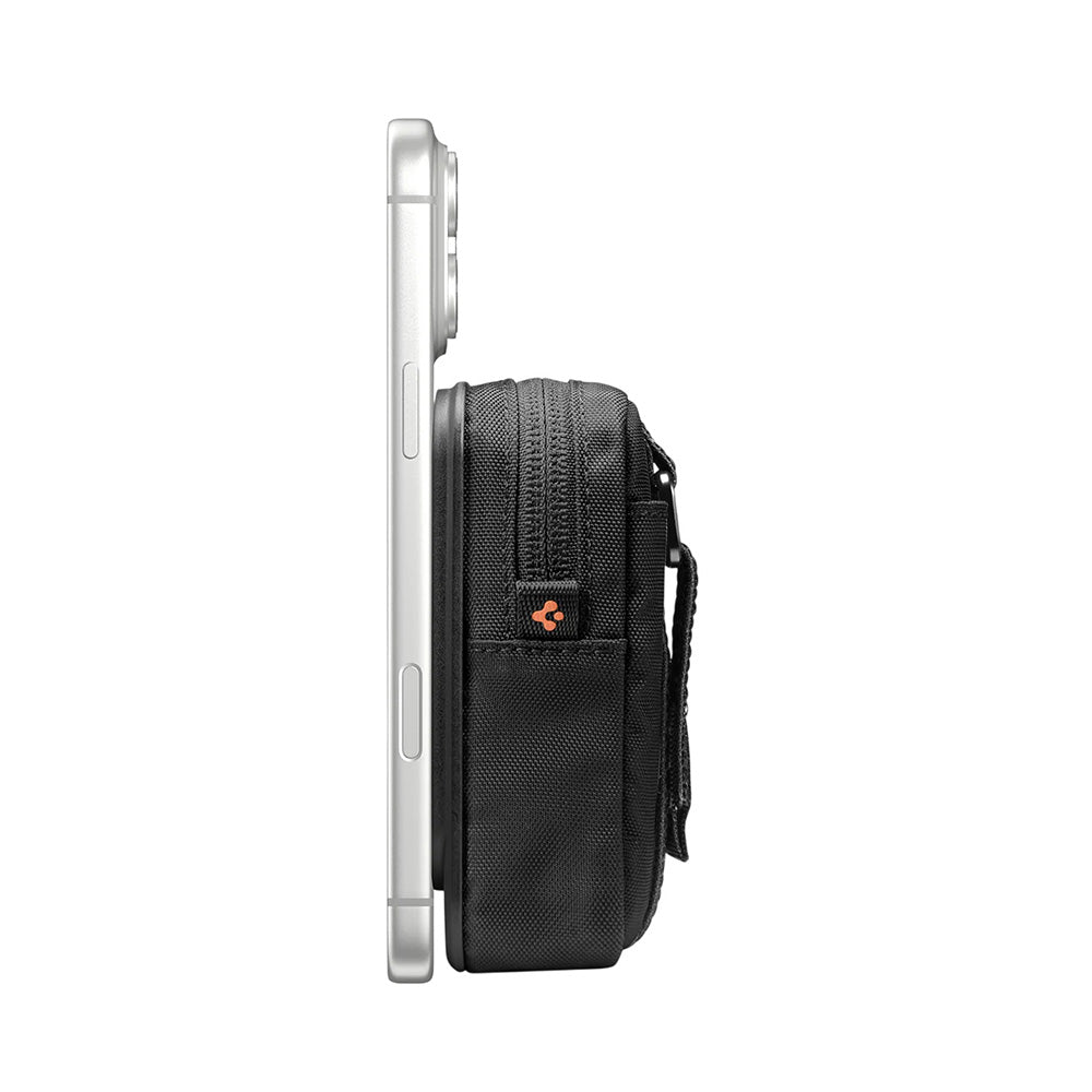 MagSafe-lompakko, Spigen, TinTap ZIP MagFit 2, Musta AFA11564