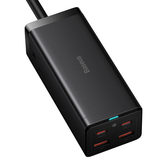 Baseus PowerCombo US -jatkojohto, 1 x Pistorasia, Musta PSZM000201