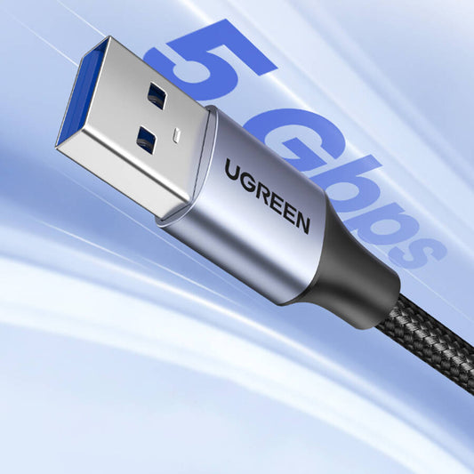 USB 3.0 UGREEN US115 USB 3.0 -laajennin, 1 m, harmaa