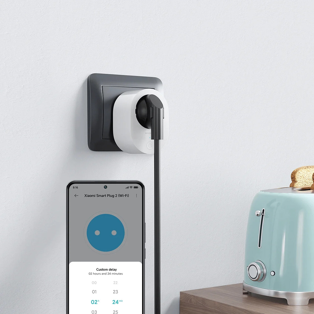 Xiaomi Mi Smart 2 -pistorasia, Wi-Fi BHR6868EU