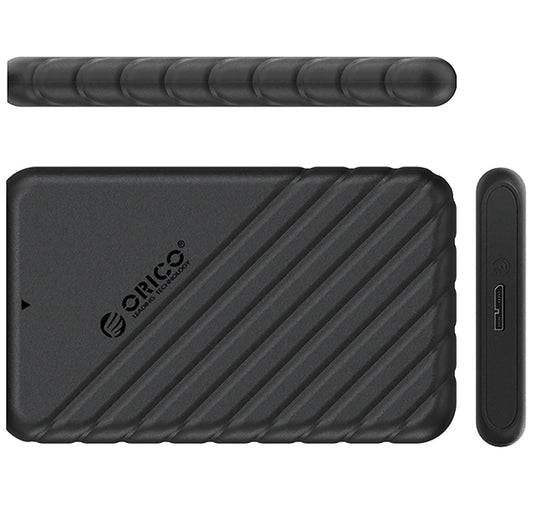 Orico 25PW1-U3-kotelo HDD/SSD SATA 2,5 tuumaa varten, microUSB 3.0, Musta