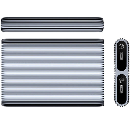 Orico AM2C3-2N Dual Disk -kotelo M.2 NVMe SSD:lle, harmaa