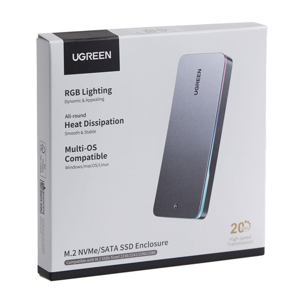 UGREEN CM777 (25665) -teline SSD M.2 NVMe:lle, Musta