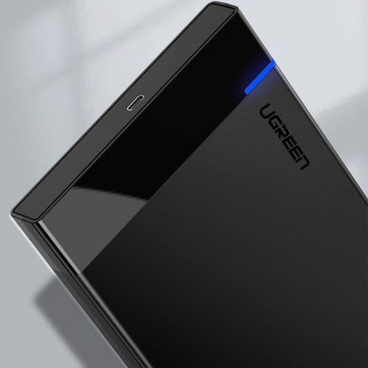 UGREEN US221 teline HDD / SSD SATA 2.5 tuuman, USB 3.0 / USB-C 3.1, musta