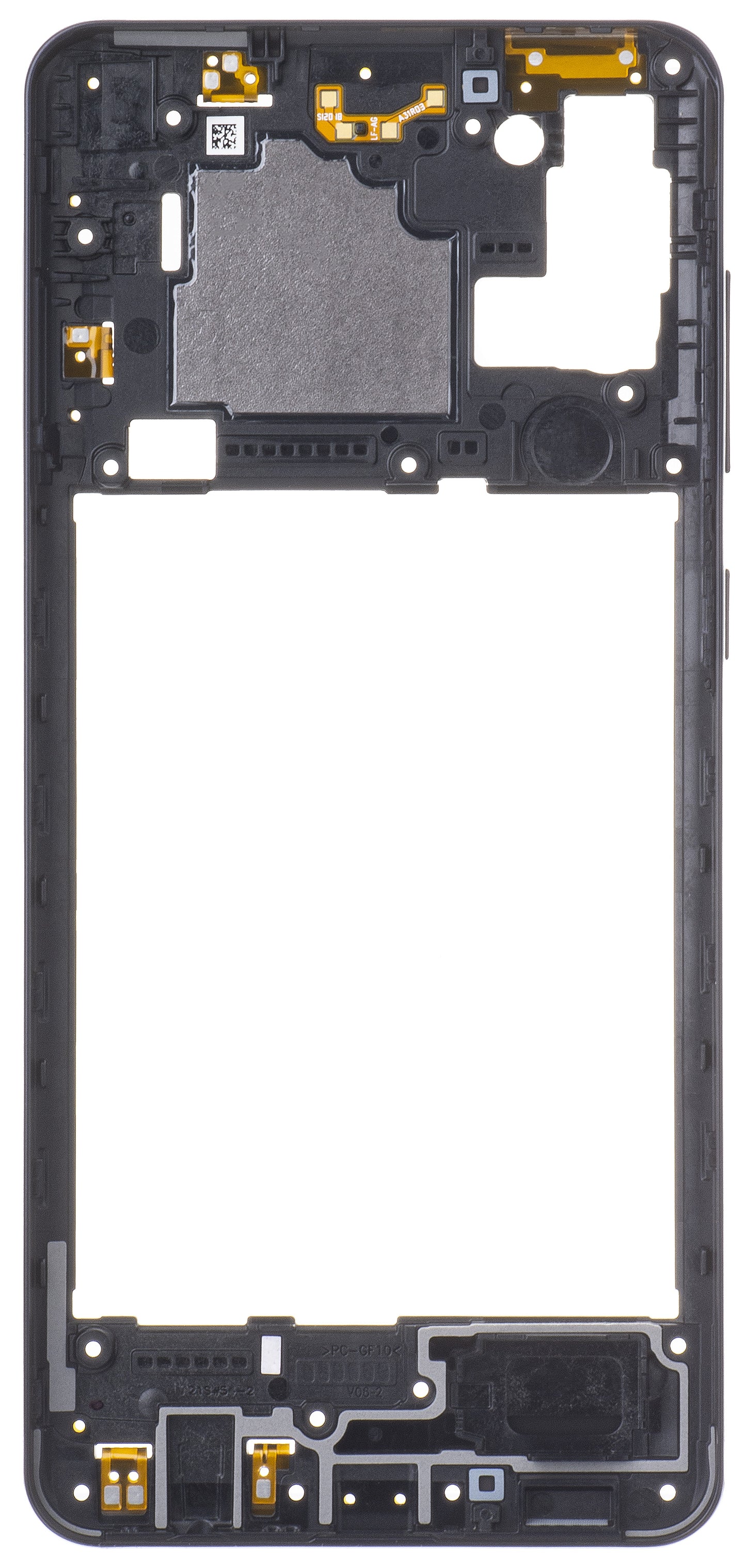 Samsung Galaxy Galaxy A21s A217 Mijloc kotelo, musta