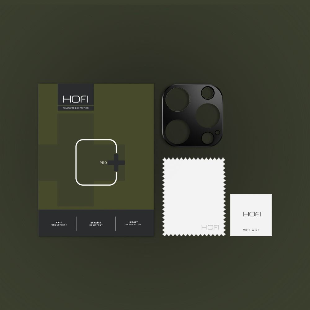 HOFI ALUCAM PRO+ takakameran suojakehys Apple iPhone 16 Pro Max / 16 Pro, musta