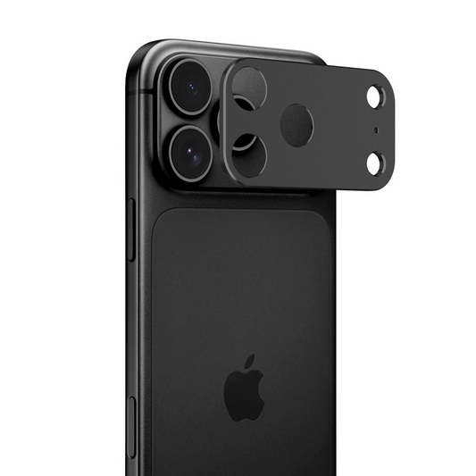 Tech-Protect Camalloy Fit+ takakameran suojakehys Apple iPhone 18 Pro:lle, alumiini, musta