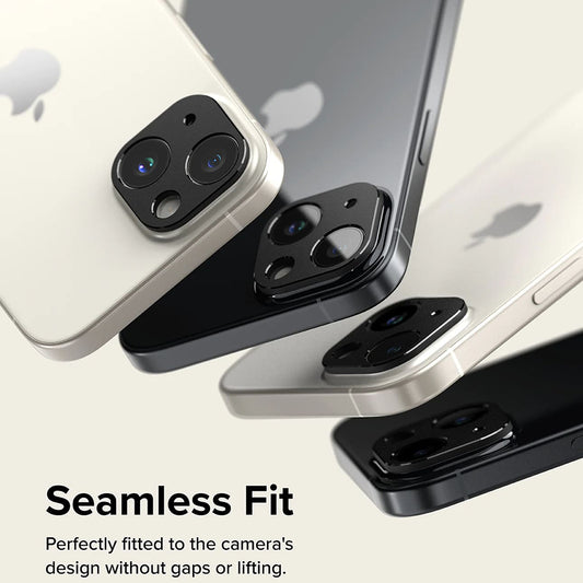 Ringke Styling takakameran suojakehys Apple iPhone 15 Plus / 15, Alumiini, Musta