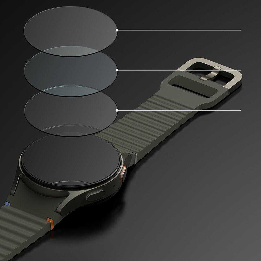 Ringke Premium Styling -suojakehys Samsung Galaxy Watch7 40mm:lle, Malli 2, Musta