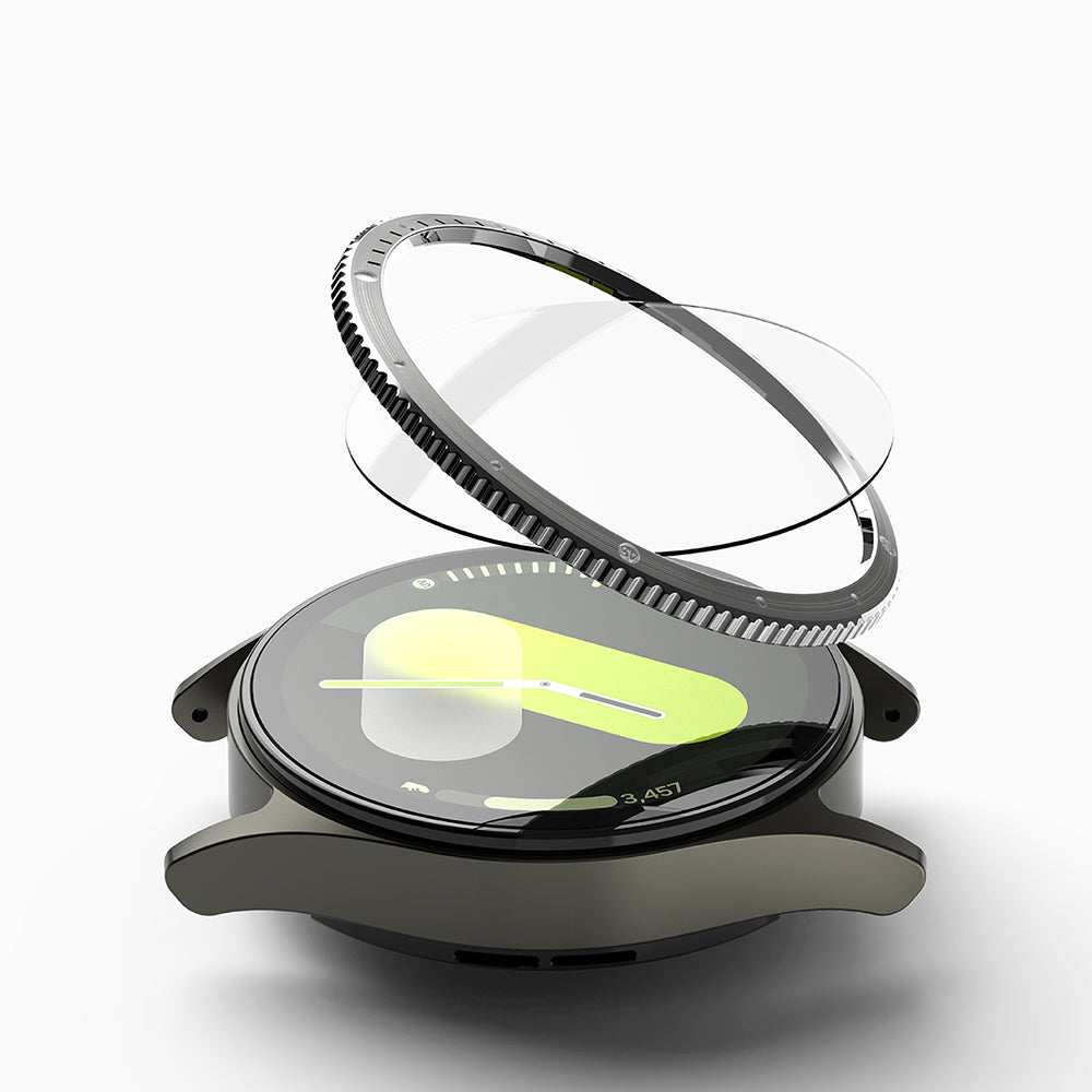 Ringke Styling -suojakehys Samsung Galaxy Watch7 40mm:lle, Malli 7, Hopeanvärinen