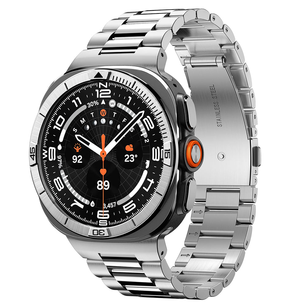 Spigen Tune Pilot -suojakehys Samsung Galaxy Watch Ultra2:lle, hopea ACS11616