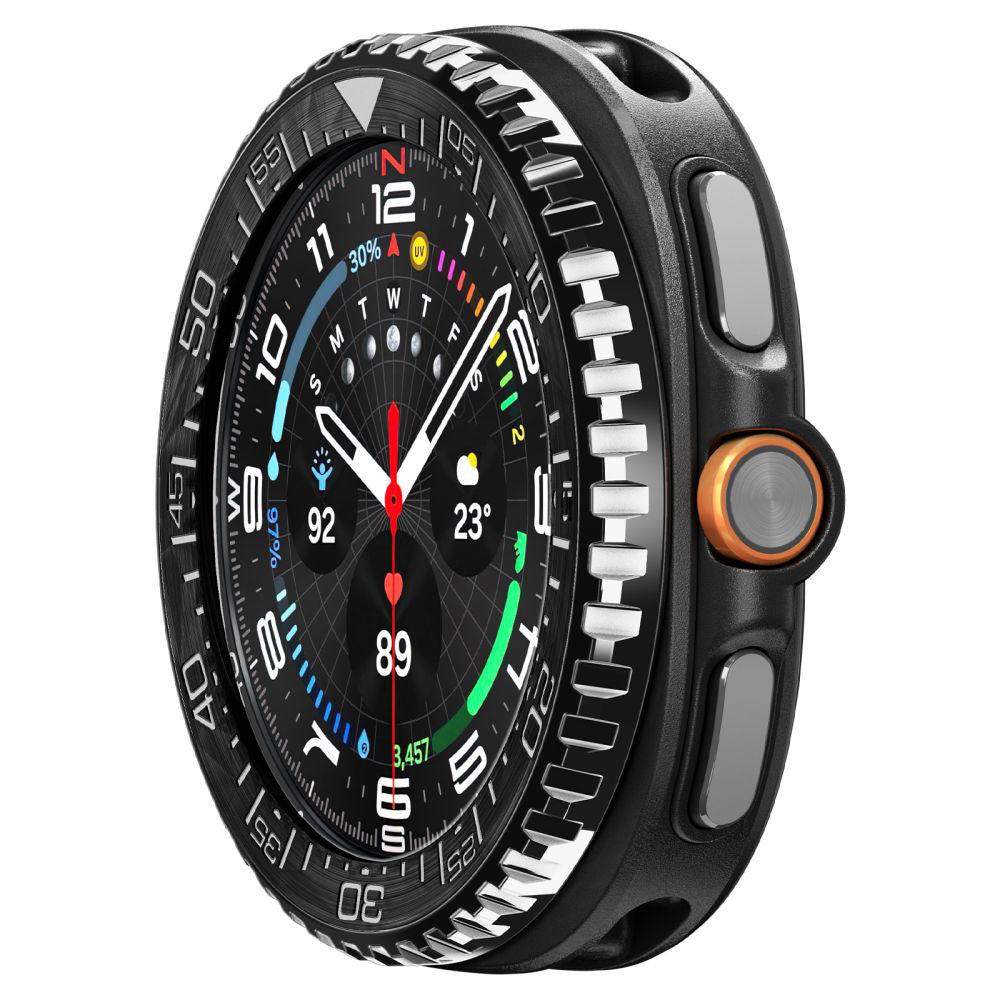 Spigen Tune Pro Diver -suojakehys Samsung Galaxy Watch8 Classicille, Musta