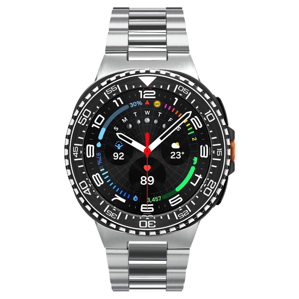 Spigen Tune Pro Diver -suojakehys Samsung Galaxy Watch8 Classicille, Musta