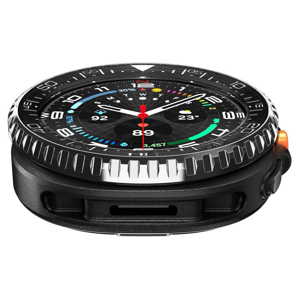 Spigen Tune Pro Diver -suojakehys Samsung Galaxy Watch8 Classicille, Musta