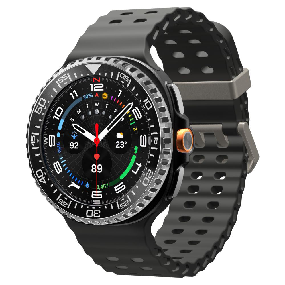 Spigen Tune Pro Diver -suojakehys Samsung Galaxy Watch8 Classicille, Musta
