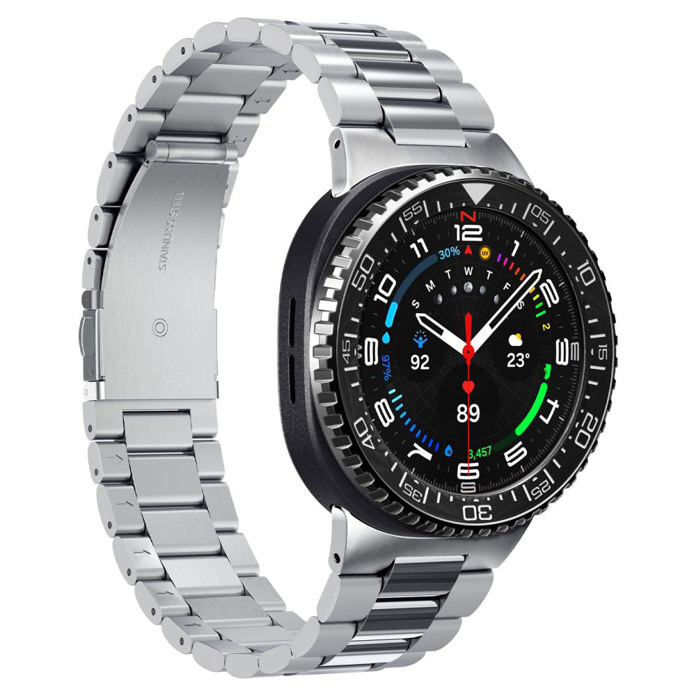 Spigen Tune Pro Diver -suojakehys Samsung Galaxy Watch8 Classicille, Musta