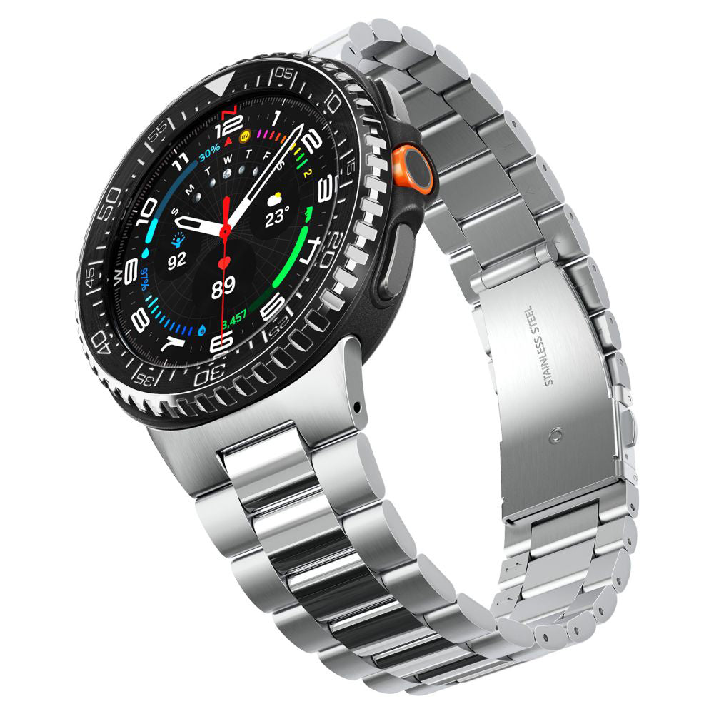 Spigen Tune Pro Diver -suojakehys Samsung Galaxy Watch8 Classicille, Musta