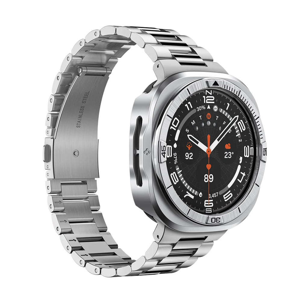 Spigen Tune Pro Pilot -suojakehys Samsung Galaxy Watch Ultra2:lle, hopea ACS11618