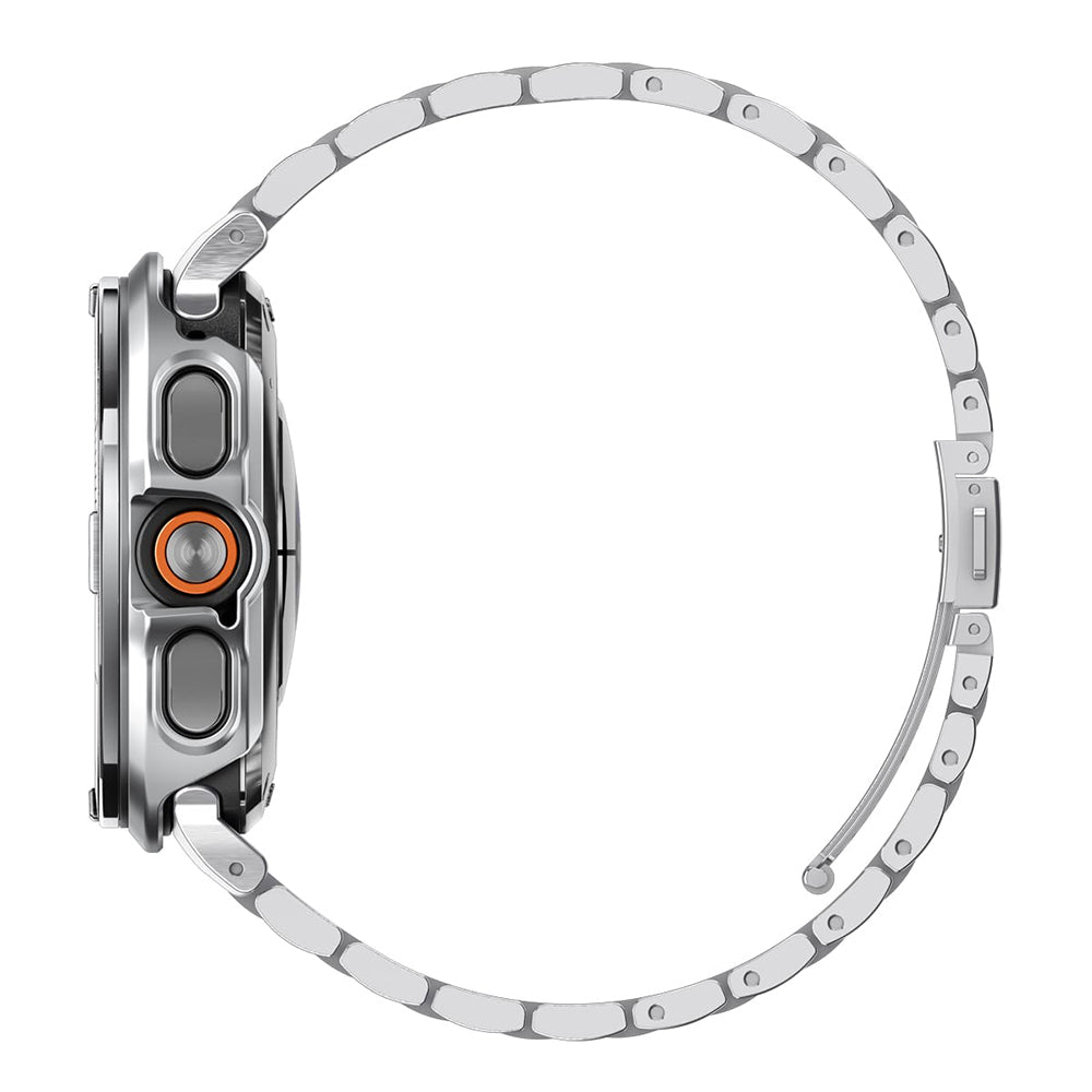 Spigen Tune Pro Pilot -suojakehys Samsung Galaxy Watch Ultra2:lle, hopea ACS11618