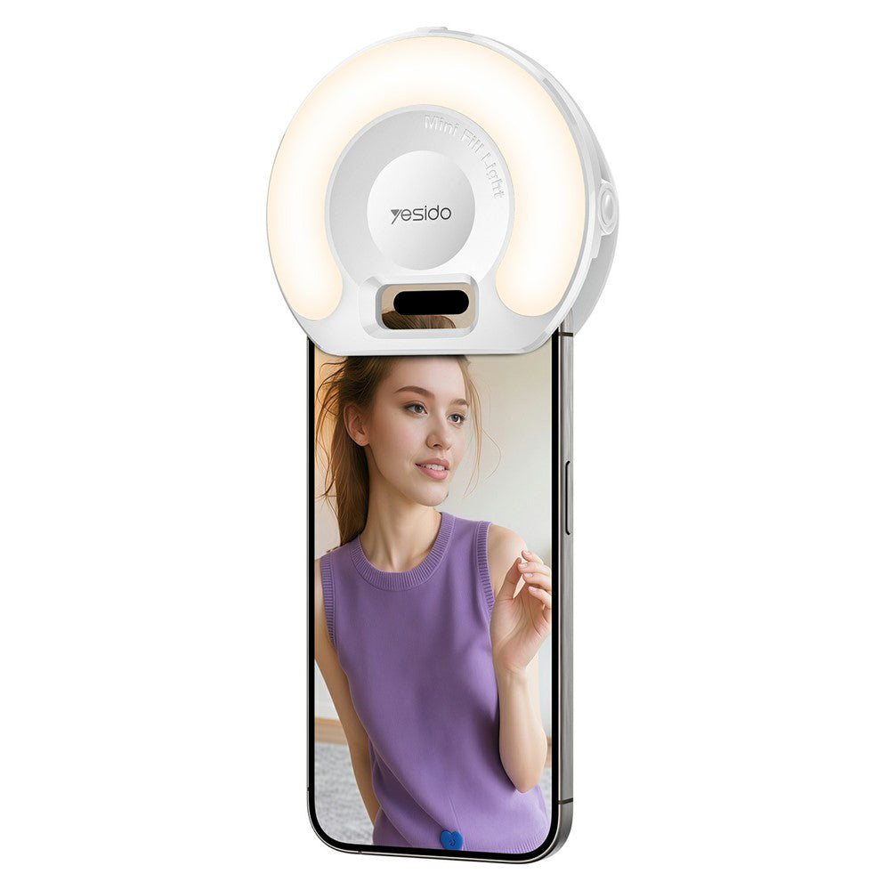 Selfie Light Yesido DH13, Universal, Valkoinen