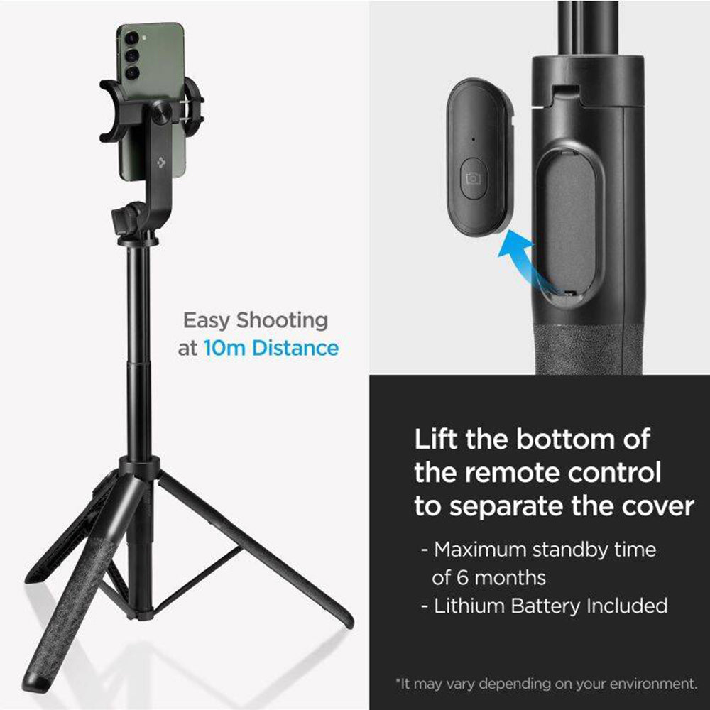 Selfie Stick Bluetooth Spigen S560W, Universal, Musta