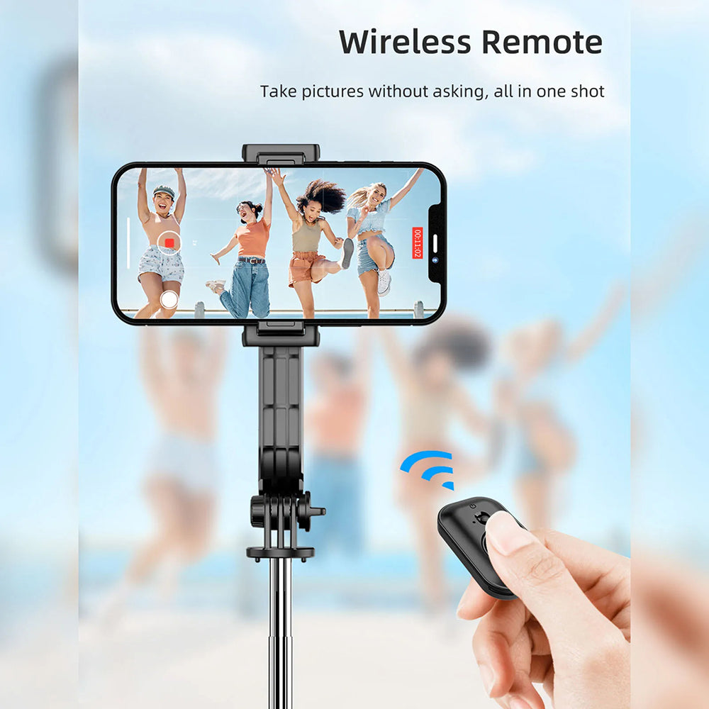Selfie Stick Bluetooth Techsuit C01, Universal, Musta