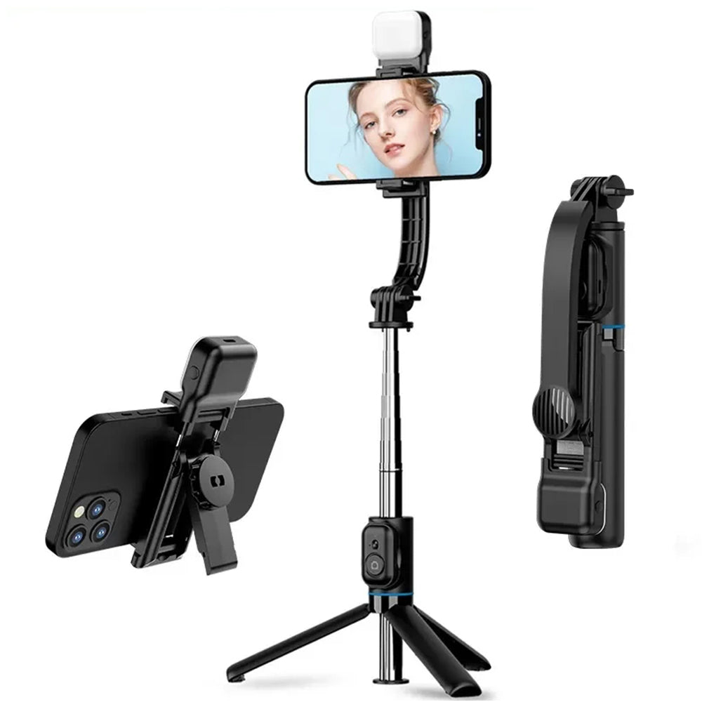 Selfie Stick Bluetooth Techsuit C01s, Universal, Musta