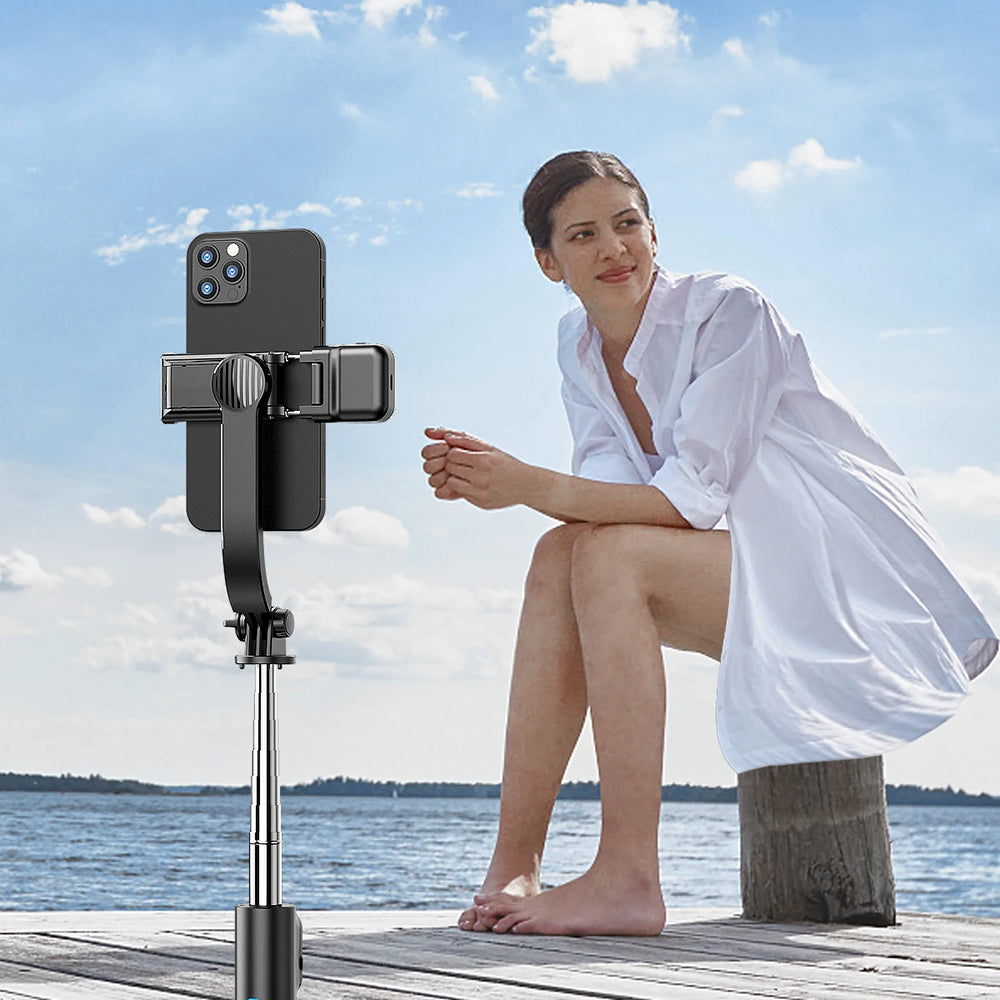 Selfie Stick Bluetooth Techsuit C01s, Universal, Musta