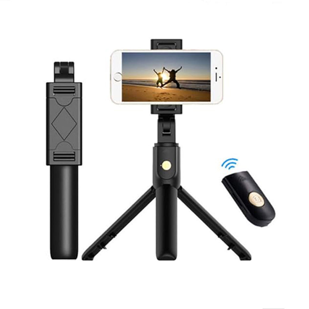 Selfie Stick Bluetooth Techsuit K07, Universal, Musta